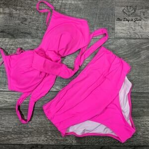 Mooslover Cross Front High Waist Bikini Size S